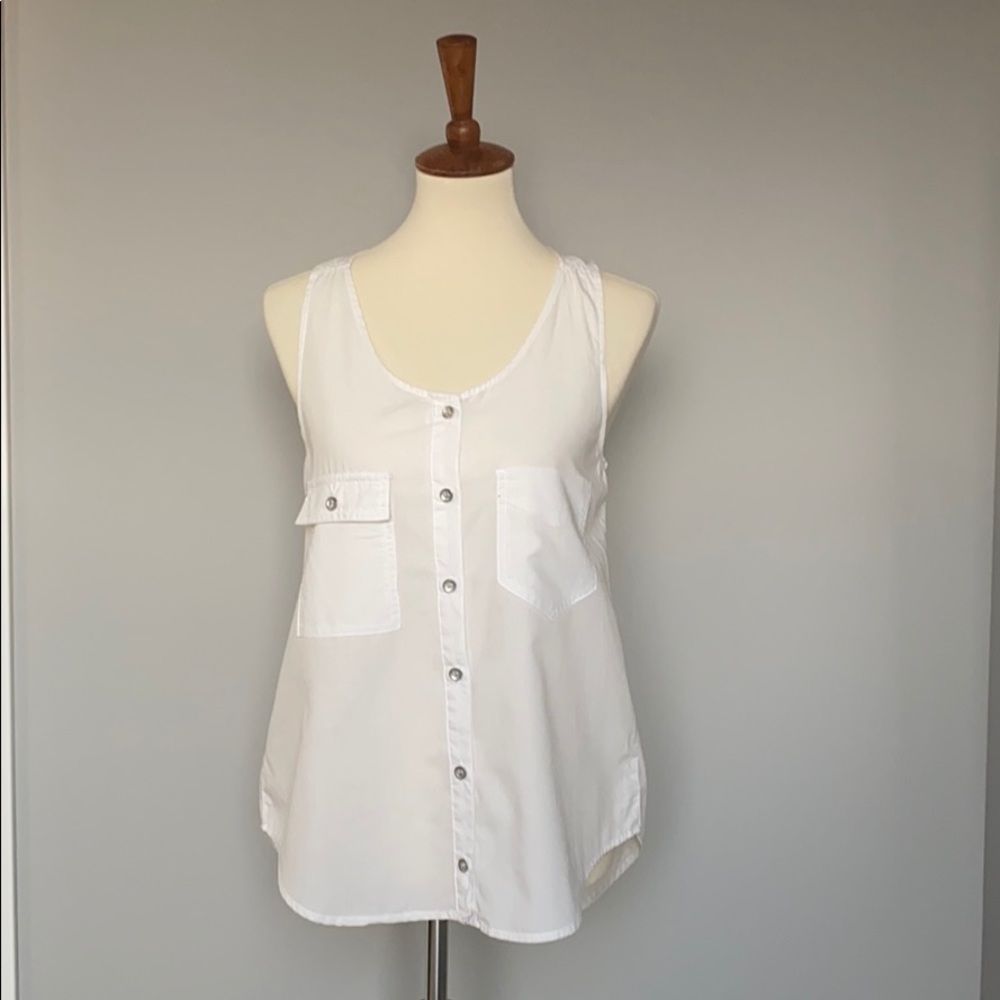Rag & Bone/Jean Cotton/Linen Blend Tank